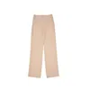 Emporio Armani High-waisted Trousers With Semi-transparent Finish In Pink