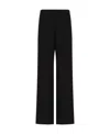 Emporio Armani Icon Triacetate Palazzo Trousers In Black