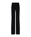 Emporio Armani High-waisted Wide Leg Trousers In Black
