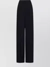 Emporio Armani Crepe Trousers In Black