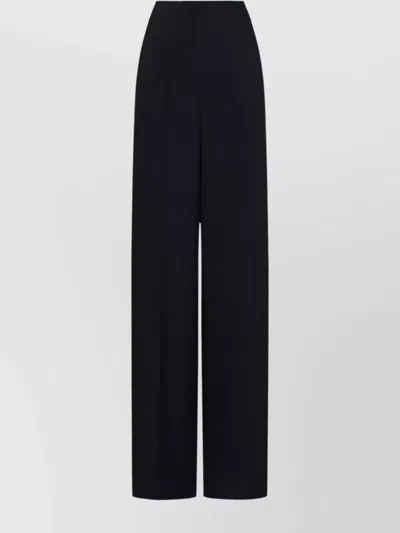 EMPORIO ARMANI HIGH-WAISTED WIDE-LEG TROUSERS STRAIGHT HEM