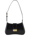 Emporio Armani Baguette Shoulder Bag With Magnetic Closure In Black