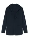 Emporio Armani Nylon Hooded Blazer Jacket