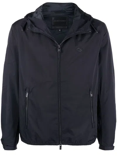 EMPORIO ARMANI HOODED BLOUSON JACKET