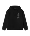 Emporio Armani Hooded Decal Hoodie In Black