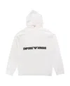 Emporio Armani Hooded Design Sweater In White