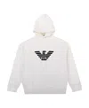 Emporio Armani Hooded Design Sweater In White