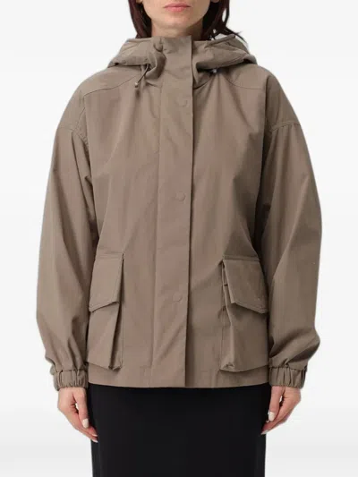 Emporio Armani Hooded Flap-pocket Jacket In Multi