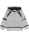 Emporio Armani Hooded Jacket In Grey