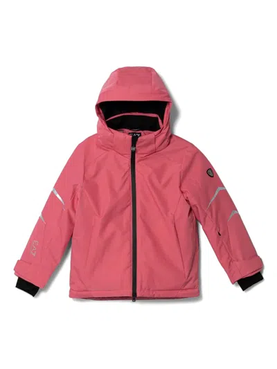 Emporio Armani Kids' Hooded Jacket In Pink
