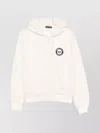 Emporio Armani Hooded Knitwear With Ribbed Cuffs And Hem In Neutral