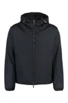 Emporio Armani Nylon Blouson Jacket In Black
