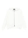 Emporio Armani Hooded Oversized Jacket In White