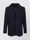 Emporio Armani Hooded Single-breasted Jacket Front Pockets