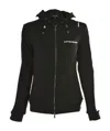 Emporio Armani Hooded Sports Leisure Jacket In Black