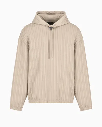 Emporio Armani Hoodies In Beige