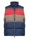 Emporio Armani Horizontal-quilted Padded Gilet In Multi