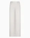 EMPORIO ARMANI FLUID CANNETÉ ELASTICATED-WAIST TROUSERS