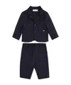 Emporio Armani Houndstooth-pattern Trouser Set In Black