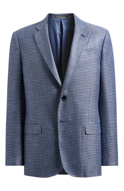 Emporio Armani Houndstooth Sport Coat In Blue