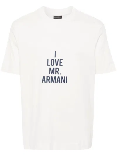 Emporio Armani I Love Mr Armani T-shirt In White