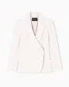 Emporio Armani Long-sleeved Suit Jacket In White