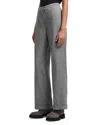 Emporio Armani Icon Chevron Viscose-blend Trousers In Gray