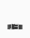 Emporio Armani Icon Deer-print Leather Belt