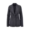 Emporio Armani Icon Prince Of Wales Single-breasted Jacket In Multi