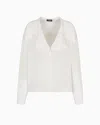 Emporio Armani Button-front Wide-collar Shirt