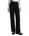 Emporio Armani Chevron Jersey Straight Leg Trousers In Black