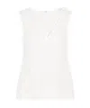 Emporio Armani Icon Top In Silk Double Georgette