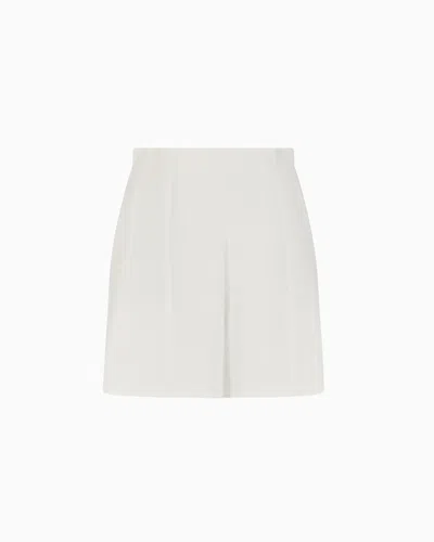 EMPORIO ARMANI ICON TRIACETATE FABRIC SHORTS