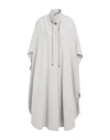 Emporio Armani Icon Woman Cape Light Grey Size 10 Wool, Viscose, Polyamide In Gray