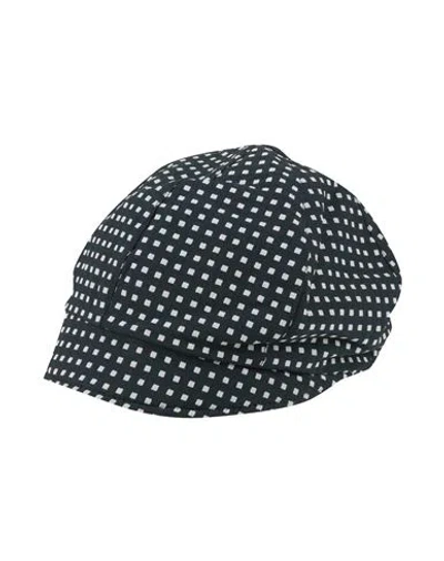 Emporio Armani Icon Woman Hat Black Size 7 ¼ Viscose, Cotton