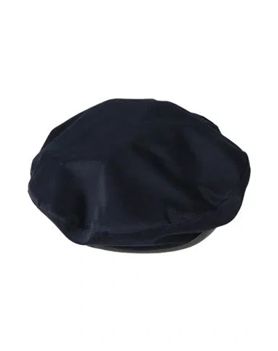 Emporio Armani Icon Woman Hat Navy Size M/l Polyester, Polyurethane