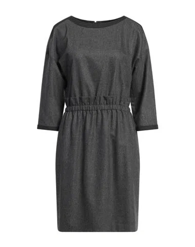 Emporio Armani Icon Woman Mini Dress Grey Size 10 Virgin Wool, Cashmere, Elastane