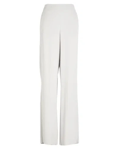 Emporio Armani Icon Woman Pants Grey Size 10 Viscose, Acetate In White