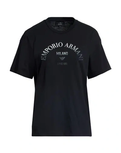 Emporio Armani Icon Woman T-shirt Black Size M Cotton