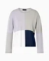 Emporio Armani Icon Wool Jumper With Intarsia In Purple