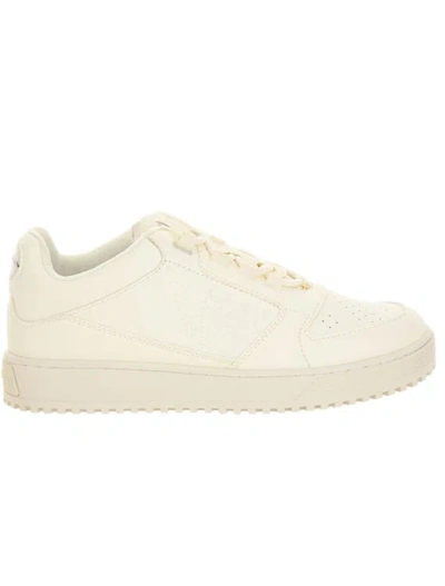 Emporio Armani Off-white Embossed Sneakers