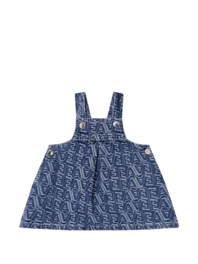 Emporio Armani Babies' Initial Dress In Blue
