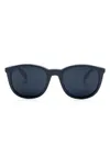 Emporio Armani Square-frame Glasses In Blue