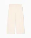 Emporio Armani Kids' Interlock Jersey Trousers With All-over Flocked Ea Logo In Sand