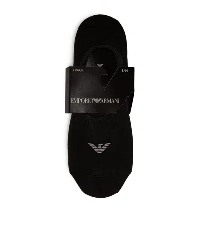 Emporio Armani Invisible Socks In Black