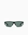 Emporio Armani Shield-frame Sunglasses In Green