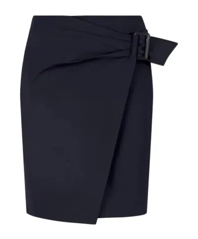 EMPORIO ARMANI PANELLED WRAP SKIRT