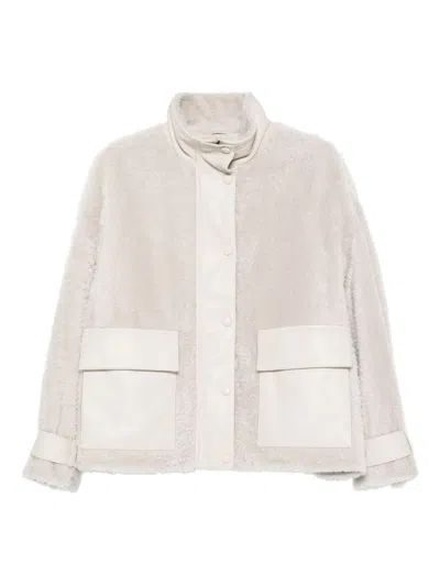 EMPORIO ARMANI EMPORIO ARMANI IVORY JACKETS