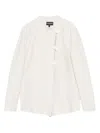 Emporio Armani Ivory Single-breasted Jacket In Animal Print