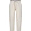 Emporio Armani Ivory Trousers For Boy With Eagle In Avorio